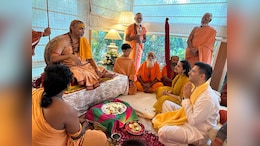 Shankaracharya Visits Raghav Chadha, Parineeti Chopra's House In Delhi