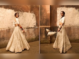 Triptii Dimri's Boho White <i>Lehenga</i> Is A Minimal Twist To The Traditional Garba Night Style