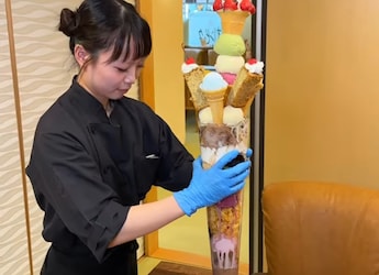 Watch: This 1.2 Metre-Tall Parfait In Japan Takes Sweet Indulgences To New Heights, Literally Watch: This 1.2 Metre-Tall Parfait In Japan Takes Sweet Indulgences To New Heights, Literally