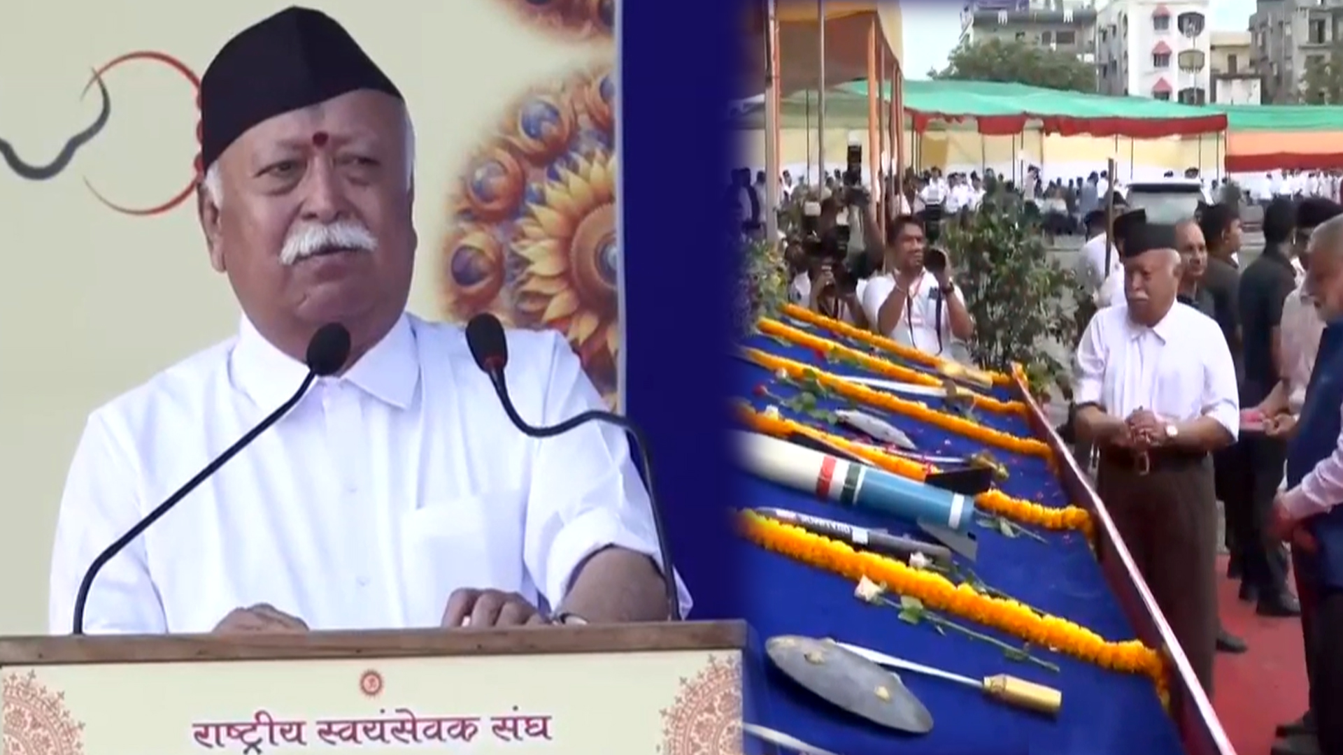 "Being Unorganised And Weak Is Like Inviting ...": Mohan Bhagwat's 'Hindus Unity' Message At Dussehra Event