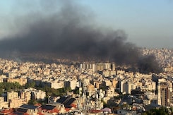 Smoke In Beirut's Skyline Following Overnight Israeli Strikes