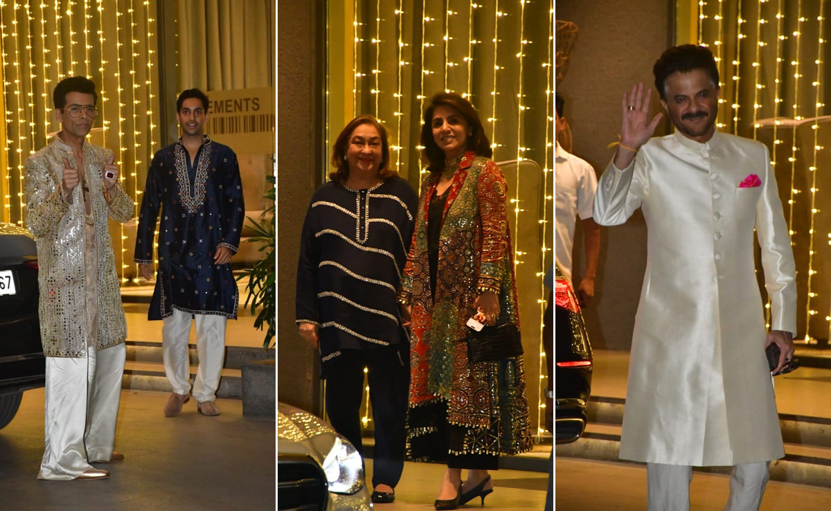 Diwali 2024: Karan Johar, Anil Kapoor, Neetu Kapoor At Abu Jani-Sandeep Khosla's Party
