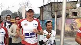 "Damn Pleased": Omar Abdullah Opens Kashmir Marathon, Runs 21 Km In 2 Hours