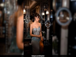 Disha Patani Looked Like She Stepped Straight Out Of A Fairytale In A Strapless Blue Embellished Slit Gown Disha Patani Looked Like She Stepped Straight Out Of A Fairytale In A Strapless Blue Embellished Slit Gown