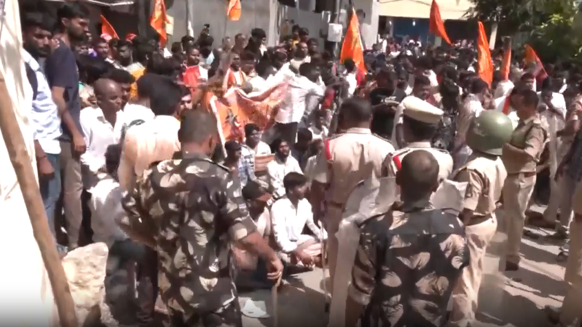 Protests Erupt Over Alleged Vandalism At Muthyalamma Devi Temple In Hyderabad
