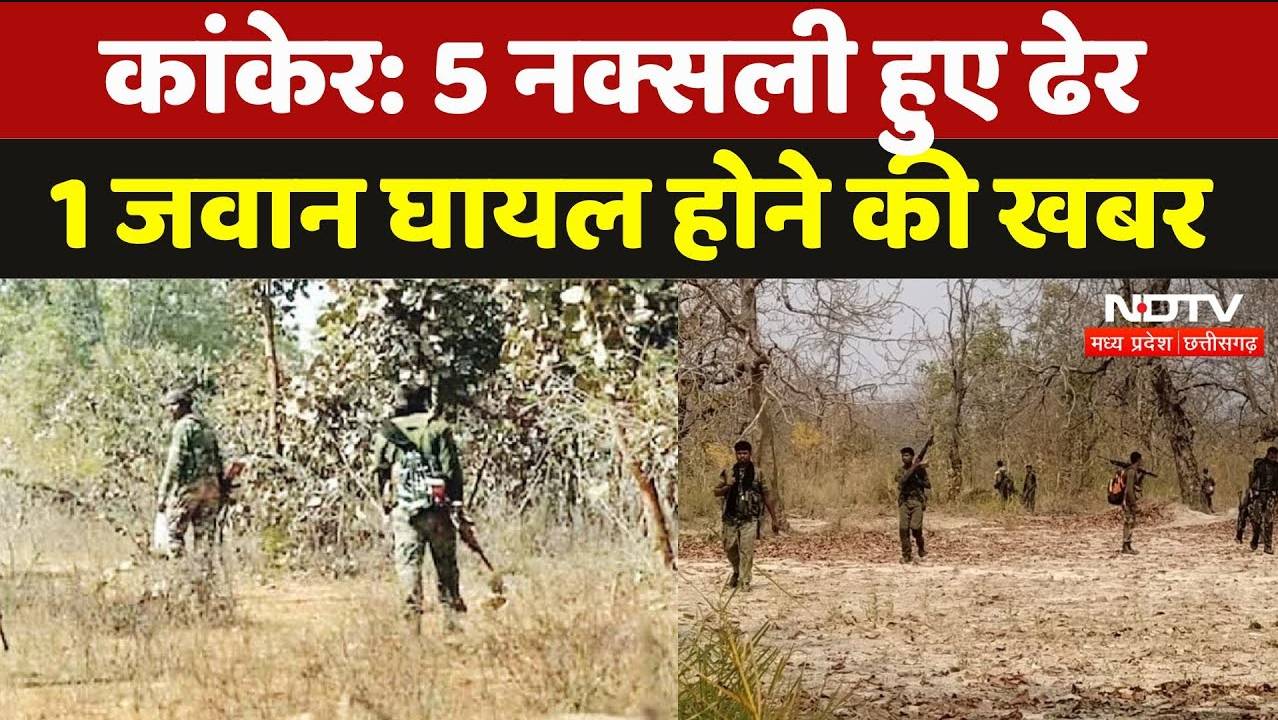 Kanker Naxal Encounter: मुठभेड़ में 5 नक्सली मारे जाने की पुष्टि, 1 जवान घायल होने की खबर