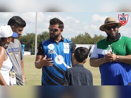 National Cricket League's Suresh Raina Welcomes, Takes Pictures With Afghan Refugees On Ground