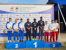 India Trio Wins Men's Team Gold In Junior Shooting World Championship, India Stay Top Of Medal Tally India Trio Wins Men's Team Gold In Junior Shooting World Championship, India Stay Top Of Medal Tally