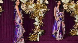 Sobhita Dhulipala's Blue Silk <i>Saree</i> For Manish Malhotra's Diwali Party Adds A Pop Of Colourful Festive Magic