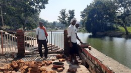NDTV Impact: कुंडेश्वर धाम में नदी के चारों ओर बनाई गई बाउंड्री, जानें-क्या था पूरा मामला