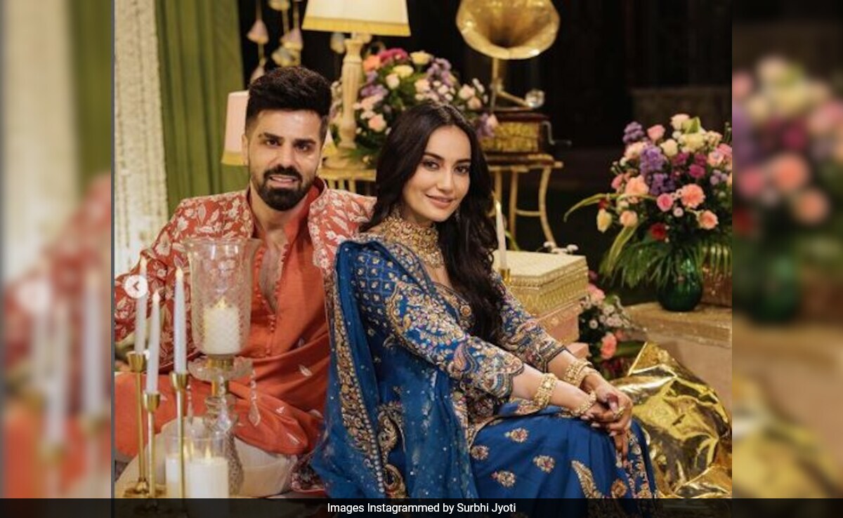 Surbhi Jyoti And Sumit Suri's Loved-Up Pics From <i>Sangeet</i>: "Rhythms Of Joy, Beats Of Love"