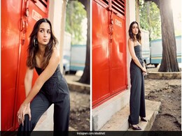 Alia Bhatt Brought New Life To Her Rs 5K Black Lace-Up Corset By Layering It With A Printed Bralette Alia Bhatt Brought New Life To Her Rs 5K Black Lace-Up Corset By Layering It With A Printed Bralette