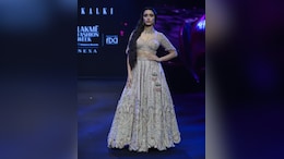 Shraddha Kapoor Exudes Glamour In A Light Pink Lehenga Set As She Walks For Kalki At LFW X FDCI