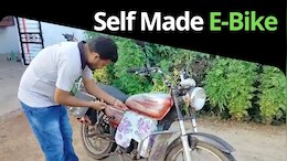 Self Made Bike: न पेट्रोल-डीजल के पैसे, न ई-बाइक खरीदने के पैसे... बना डाला पुराने बाइक को इलेक्ट्रिक