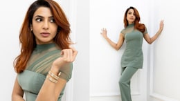 Samantha Ruth Prabhu In Sage Green Sheer Panelled Co-Ords Sets The Tone For A Stylish Autumn