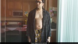 <i>I Want To Talk</i> Poster: Abhishek Bachchan Embraces Pot Belly In Never-Seen-Before Look