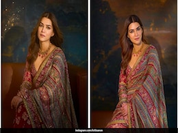 Navratri 2024: Kriti Sanon Proved She "Loves Her <i>Sarees</i>" For The Festive Season With A Pink Embellished Tarun Tahiliani <i>Saree</i> Navratri 2024: Kriti Sanon Proved She "Loves Her <i>Sarees</i>" For The Festive Season With A Pink Embellished Tarun Tahiliani <i>Saree</i>