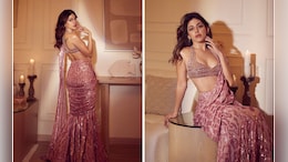 Alaya Furniturewalla "Started The Diwali Season With A Lot Of Manish Malhotra Sparkle" In This Pink <i>Saree</i>