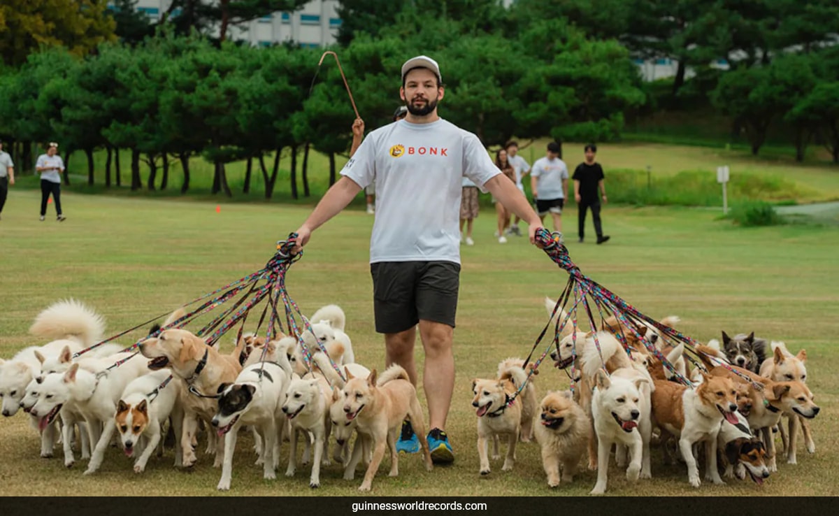 38Dog Parade Earns Canadian Man A Spot In Guinness World Records