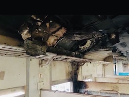 Moving Train Catches Fire Near Rohtak, In Haryana, Few Injured Moving Train Catches Fire Near Rohtak, In Haryana, Few Injured