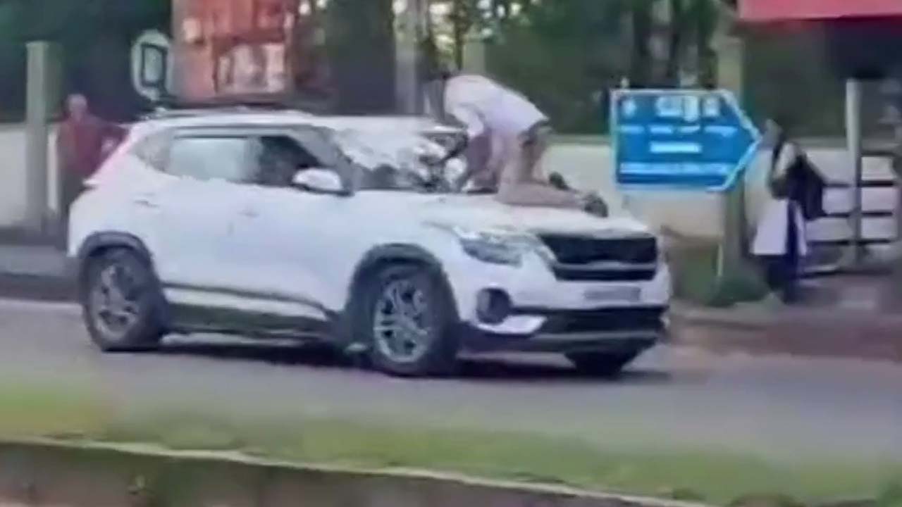 Man Drives Car With Karnataka Cop On Bonnet After Being Asked To Stop