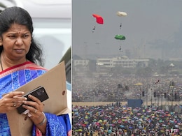 'अनियंत्रित भीड़ से...': चेन्नई एयर शो के बाद 5 लोगों मौतों पर डीएमके सांसद कनिमोझी 'अनियंत्रित भीड़ से...': चेन्नई एयर शो के बाद 5 लोगों मौतों पर डीएमके सांसद कनिमोझी