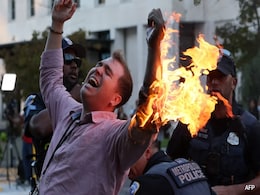 US Man Sets Himself On Fire As Thousands March To Mark Israel-Hamas War Anniversary US Man Sets Himself On Fire As Thousands March To Mark Israel-Hamas War Anniversary
