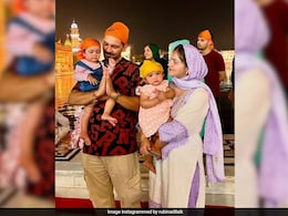 Rubina Dilaik And Abhinav Shukla Visit Golden Temple With Their Twin Daughters. See Post