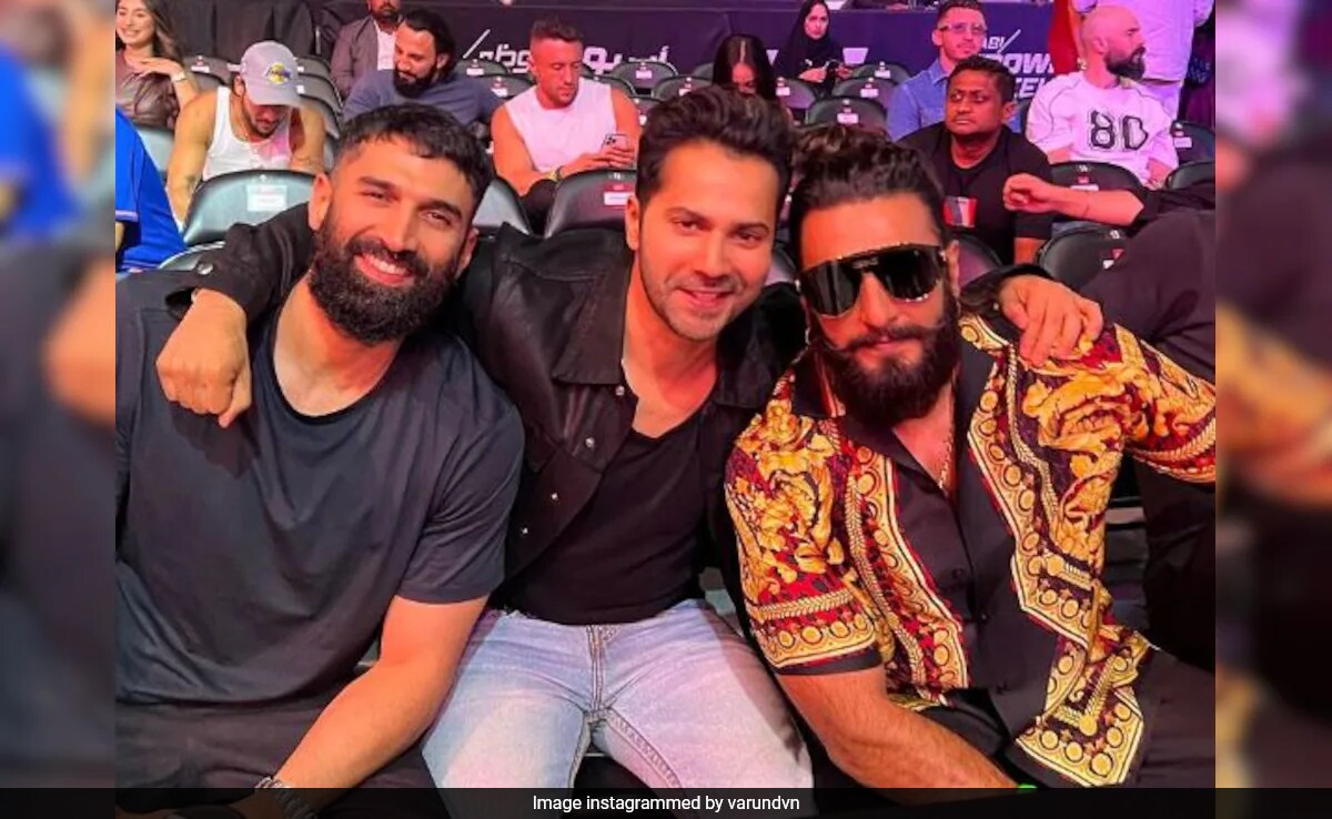 Varun Dhawan Shares Pics From His "Boys Knight" At UFC Event. Bonus: Ranveer Singh And Aditya Roy Kapur