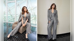 Raashii Khanna Looked "Graycious" In A Stylish Three-Piece Pantsuit