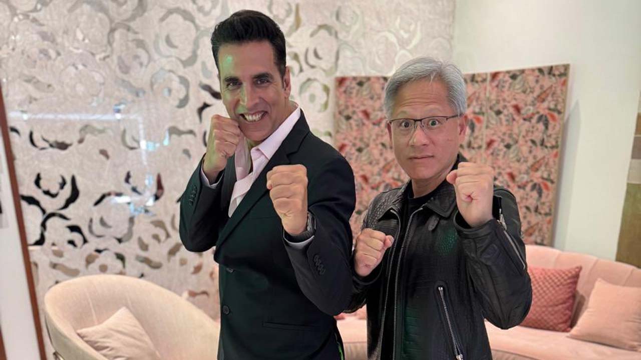 <i>Jab</i> Akshay Kumar Met Nvidia CEO Jensen Huang