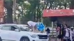Video: SUV Driver Refuses To Stop, Drags Cop On Bonnet In Karnataka