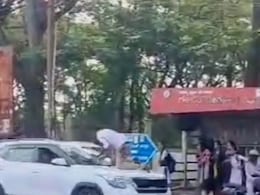 Video: SUV Driver Refuses To Stop, Drags Cop On Bonnet In Karnataka