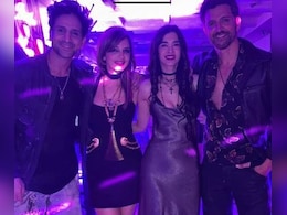 On Sussanne Khan's 49th Birthday, Beau Arslan Goni, Ex-Husband Hrithik Roshan, His GF Saba Azad Party Together On Sussanne Khan's 49th Birthday, Beau Arslan Goni, Ex-Husband Hrithik Roshan, His GF Saba Azad Party Together