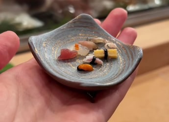 Viral: Tiny Platter Of Sushi In Tokyo Wins Hearts Online. Internet Says,  Viral: Tiny Platter Of Sushi In Tokyo Wins Hearts Online. Internet Says,
