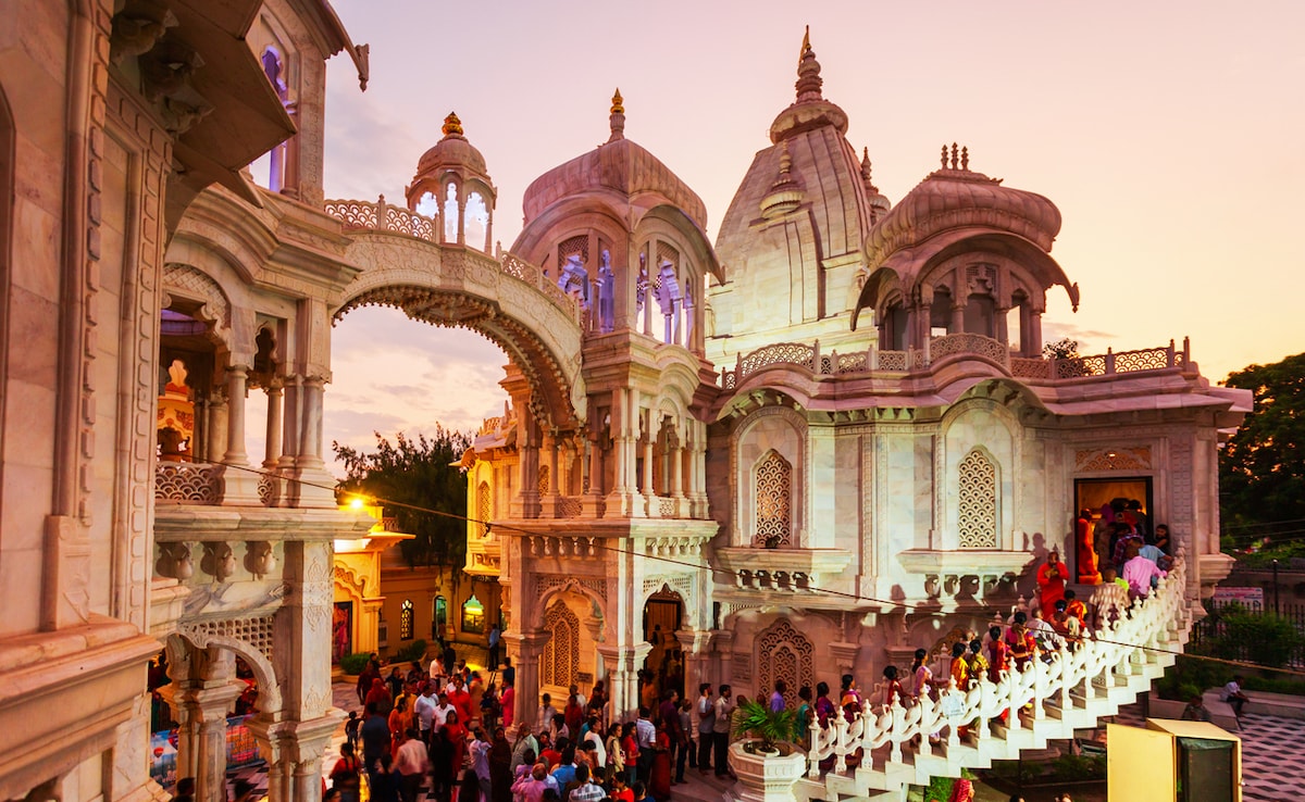 Vrindavan is famous for temples. 