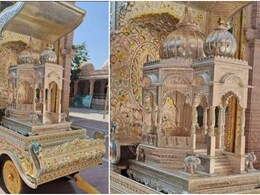 धनतेरस पर श्री सांवलिया सेठ मंदिर को भेंट में मिला 460 किलो वजनी चांदी का रथ, सामने आई तस्वीरें