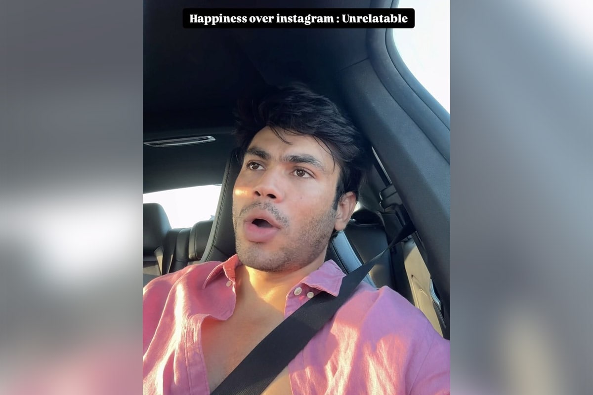 Laughing at the Facade: Sanyam Sharma's Witty Insights on Social Media Happiness