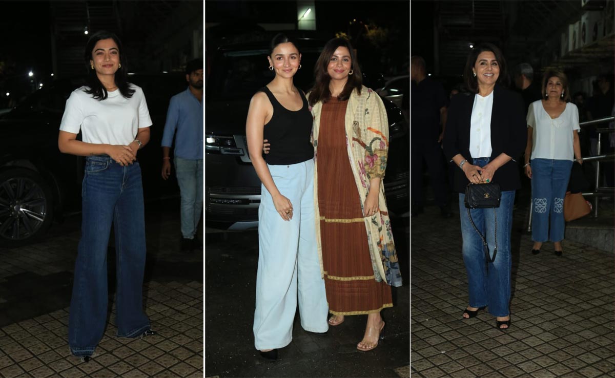 At Alia Bhatt's <i>Jigra</i> Screening: Neetu Kapoor, Rashmika Mandanna, Khushi Kapoor And Others