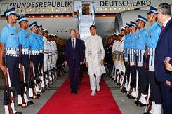 German Chancellor Olaf Scholz Arrives In Delhi, To Hold Strategic Talks With PM German Chancellor Olaf Scholz Arrives In Delhi, To Hold Strategic Talks With PM