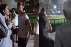 Video: Women Slap Elderly Couple After Quarrel Over Dog At Noida Complex Video: Women Slap Elderly Couple After Quarrel Over Dog At Noida Complex