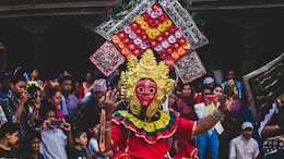 This Medieval Town In Nepal Substitutes Dashain Celebrations For A Traditional Jatra Procession