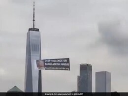 Airline Banner Over New York City Calls To Stop Violence On Bangladesh Hindus Airline Banner Over New York City Calls To Stop Violence On Bangladesh Hindus