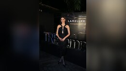 In A Sea Of Ethnic Style, It Is Ananya Panday's Sparkling Black Midi Dress That Stands Out Elegantly