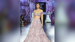Shilpa Shetty Exuded Indian Princess Vibes In A Layered Pink Bridal <i>Lehenga</i> At Lakme Fashion Week 2024