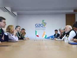 G20 in Brazil: मोदी-मेलोनी की मुलाकात से साफ भारत-इटली के संबंध, जानें-दोनों के मिलने की मुख्य बातें G20 in Brazil: मोदी-मेलोनी की मुलाकात से साफ भारत-इटली के संबंध, जानें-दोनों के मिलने की मुख्य बातें