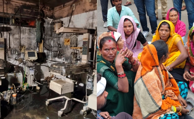 10 Newborns Killed In UP Hospital Fire, Parents Protest To Meet Survivors