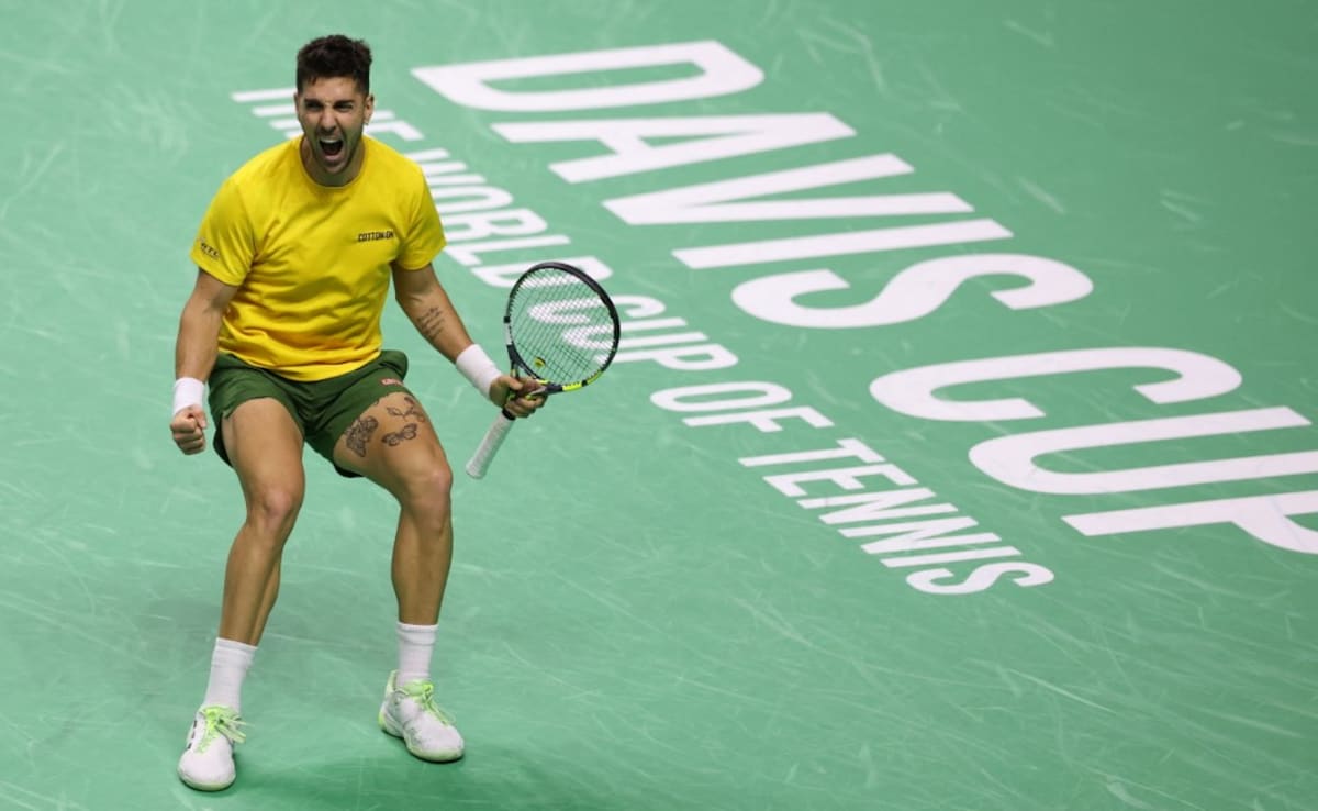 Australia's Thanasi Kokkinakis Beats USA's Ben Shelton In Davis Cup Thriller