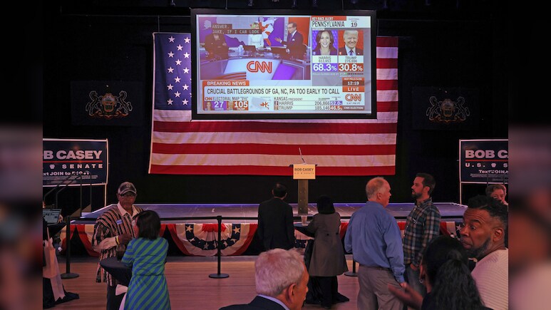 Trump Ahead Of Harris 3-2 In Swing States That Hold The Key To Oval Office