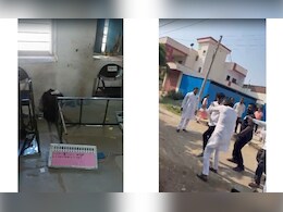 Sharad Pawar NCP's Worker Assaulted, Polling Booth Vandalised In Maharashtra Sharad Pawar NCP's Worker Assaulted, Polling Booth Vandalised In Maharashtra